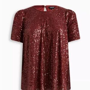 Torrid Sequin Blouse, Size 1, size 14/16